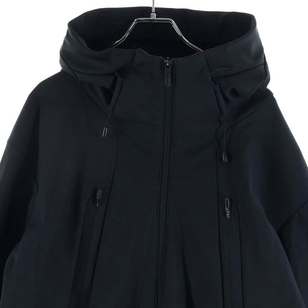 DESCENTE(デサント) ALLTERRAIN SOFT SHELL JACKET CREAS THERMO ソフトシェルジャケット クレアスサーモ ナイロン フロントポケット ブラック DU4FWBA3M