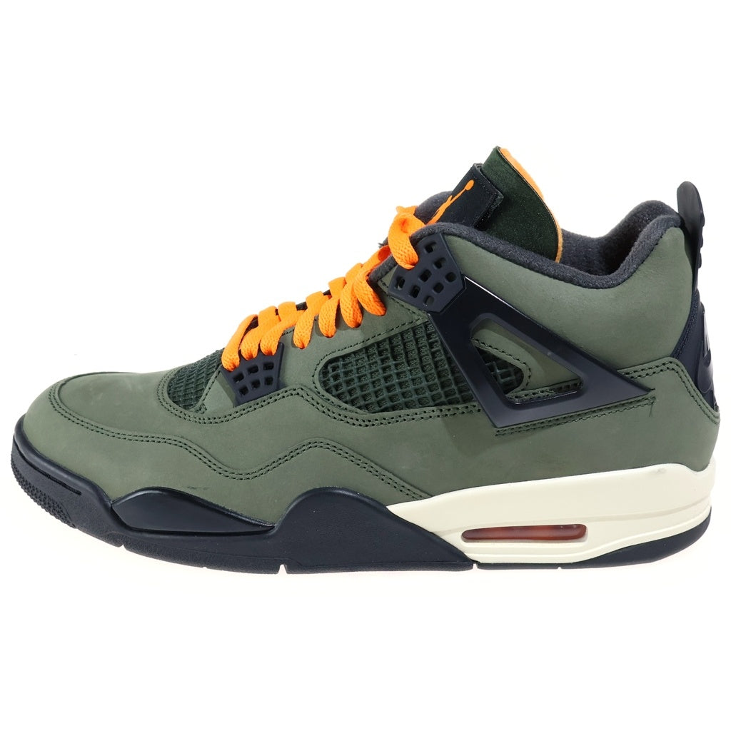 NIKE(ナイキ) ×UNDEFEATED AIR JORDAN 4 RETRO アンディフィーテッド エアジョーダン4 レトロ ハイカットスニーカー カーキ US11/29/0cm IB1519-200