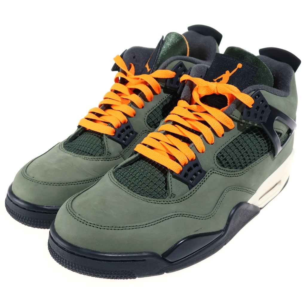 NIKE(ナイキ) ×UNDEFEATED AIR JORDAN 4 RETRO アンディフィーテッド エアジョーダン4 レトロ ハイカットスニーカー カーキ US11/29/0cm IB1519-200