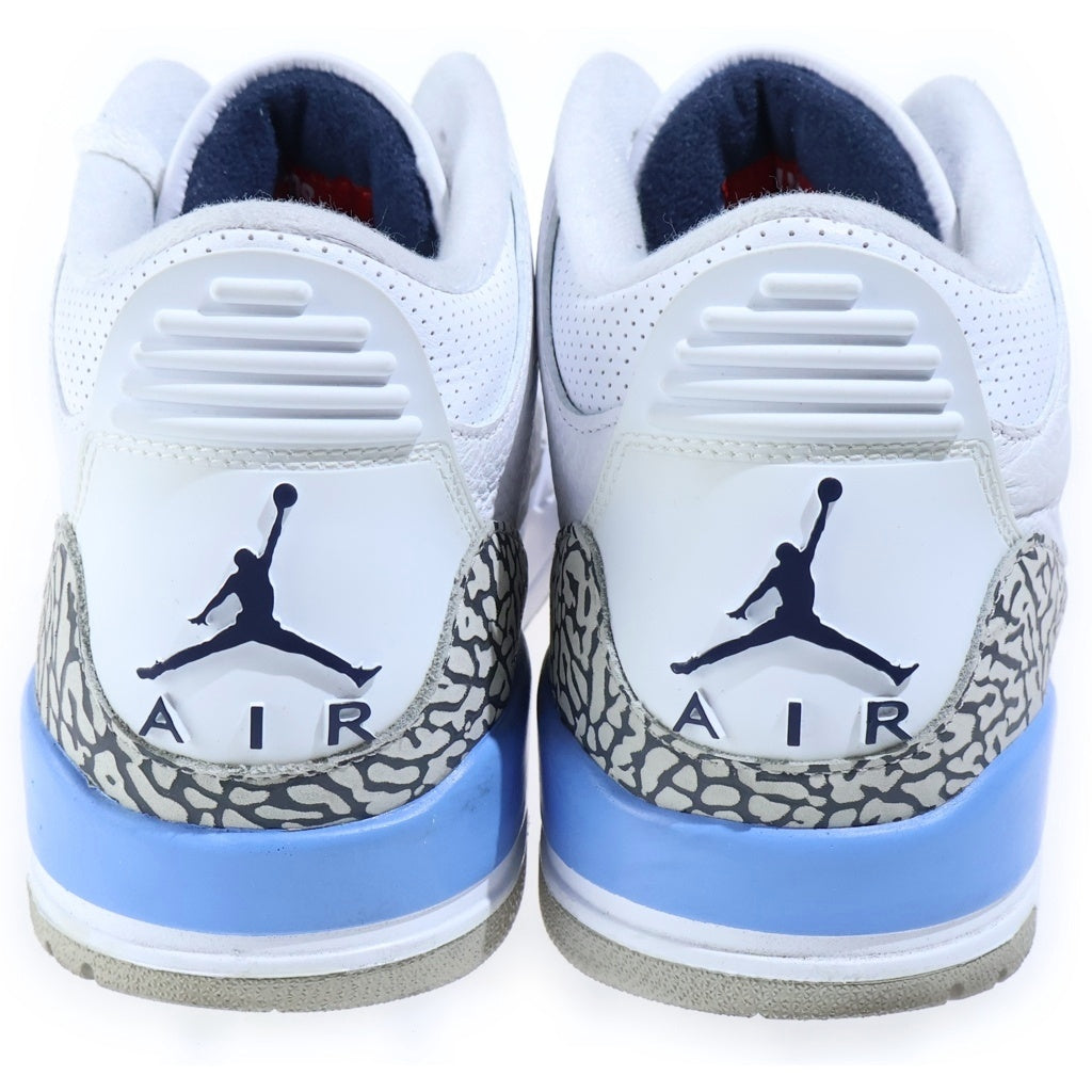 NIKE(ナイキ) AIR JORDAN 3 RETRO UNC エアジョーダン3 レトロ ローカットスニーカー ホワイト/ブルー US11/29.0cm CT8532-104