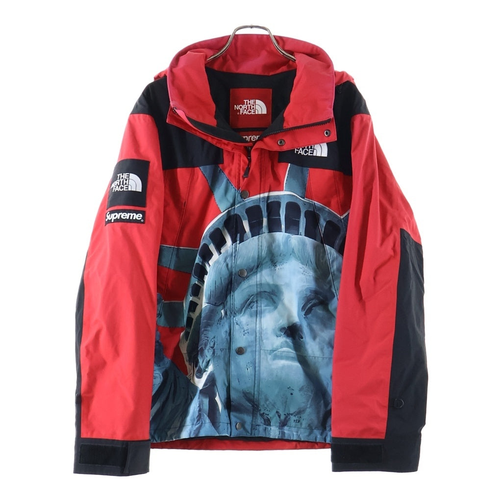 SUPREME(シュプリーム) 19AW Statue of Liberty Mountain Jacket 自由の女神 ジップアップ フーディー マウンテンジャケット レッド NF0A47EX