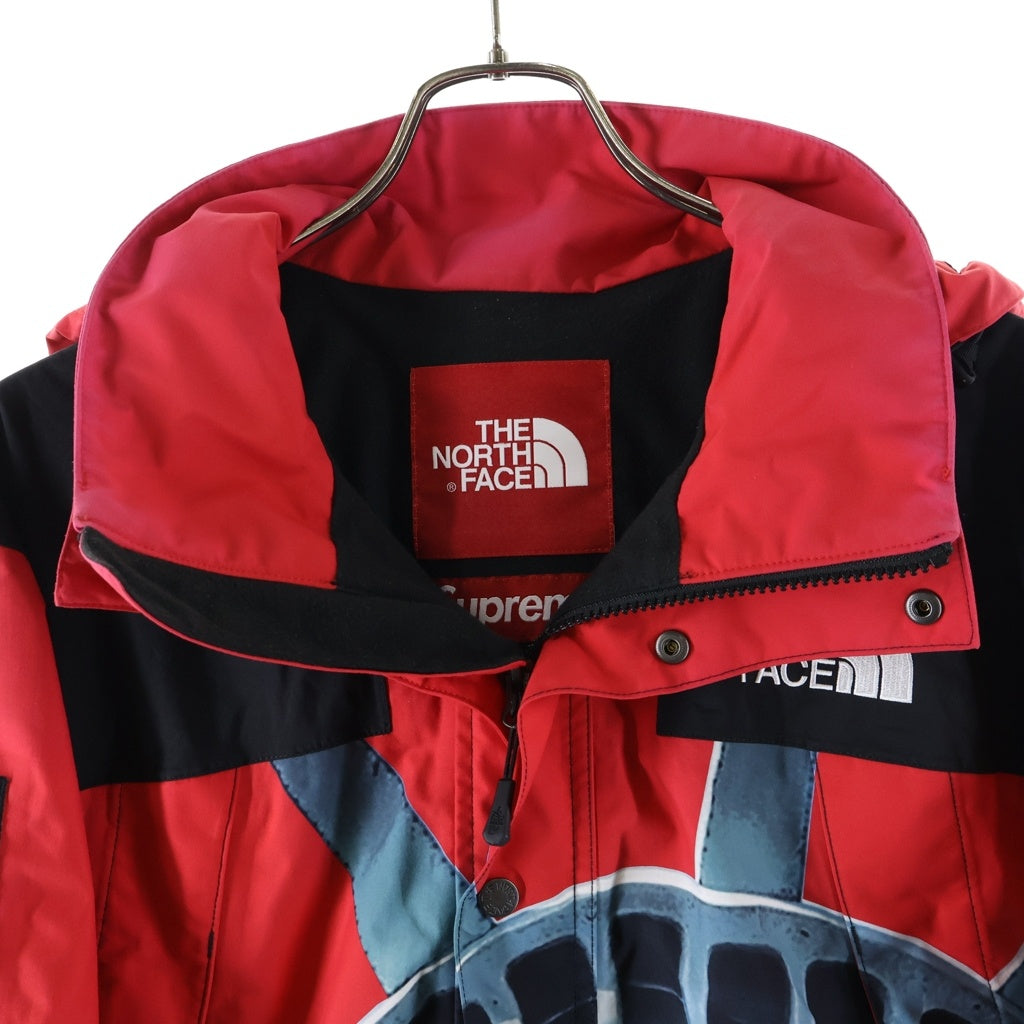 SUPREME(シュプリーム) 19AW Statue of Liberty Mountain Jacket 自由の女神 ジップアップ フーディー マウンテンジャケット レッド NF0A47EX