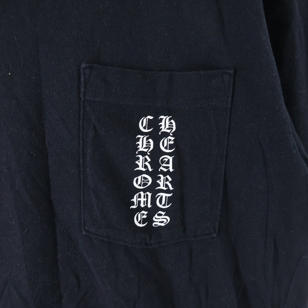 CHROME HEARTS(クロムハーツ) OSAKA BACK SCROLL LABEL LOGO S/S TEE 大阪限定 バック スクロールラベル 半袖Tシャツ ブラック/ホワイト