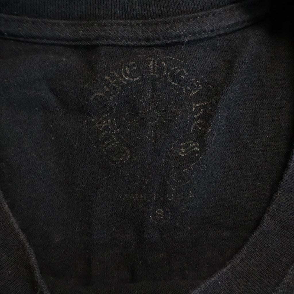 CHROME HEARTS(クロムハーツ) OSAKA BACK SCROLL LABEL LOGO S/S TEE 大阪限定 バック スクロールラベル 半袖Tシャツ ブラック/ホワイト