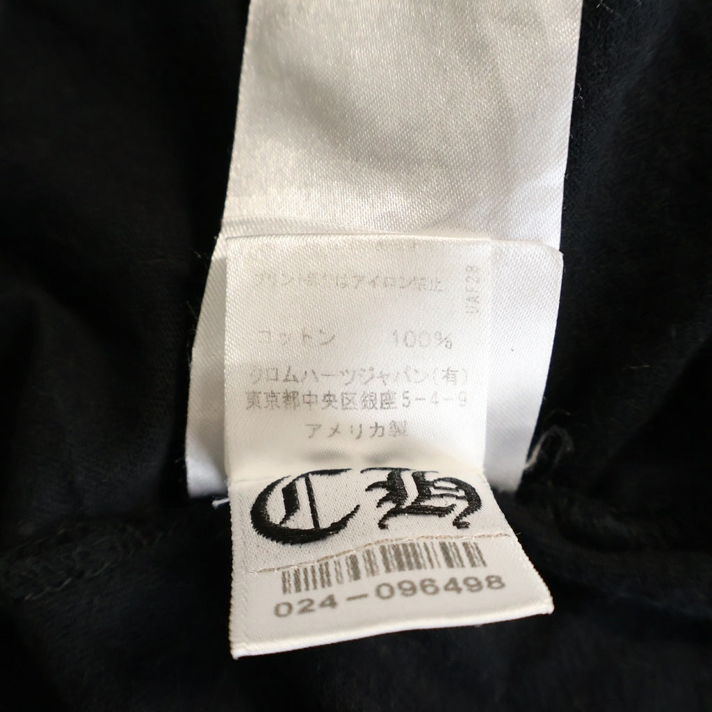 CHROME HEARTS(クロムハーツ) OSAKA BACK SCROLL LABEL LOGO S/S TEE 大阪限定 バック スクロールラベル 半袖Tシャツ ブラック/ホワイト