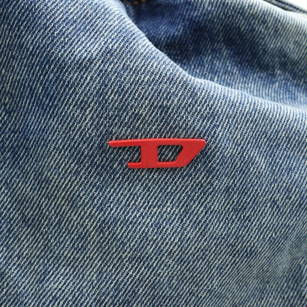 DIESEL(ディーゼル) RAVE ラバーロゴ デニム バッグパック インディゴ X09921-P6830