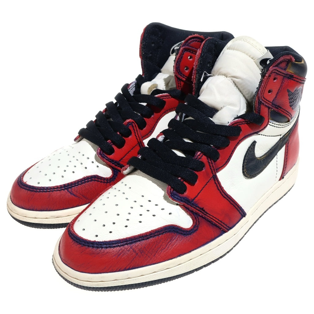 NIKE(ナイキ) AIR JORDAN 1 HIGH OG DEFIANT LA TO CHICAGO CD6578-507 エアジョーダン1 エルエートゥーシカゴ ハイカットスニーカー ホワイト/レッド US9/27.0cm