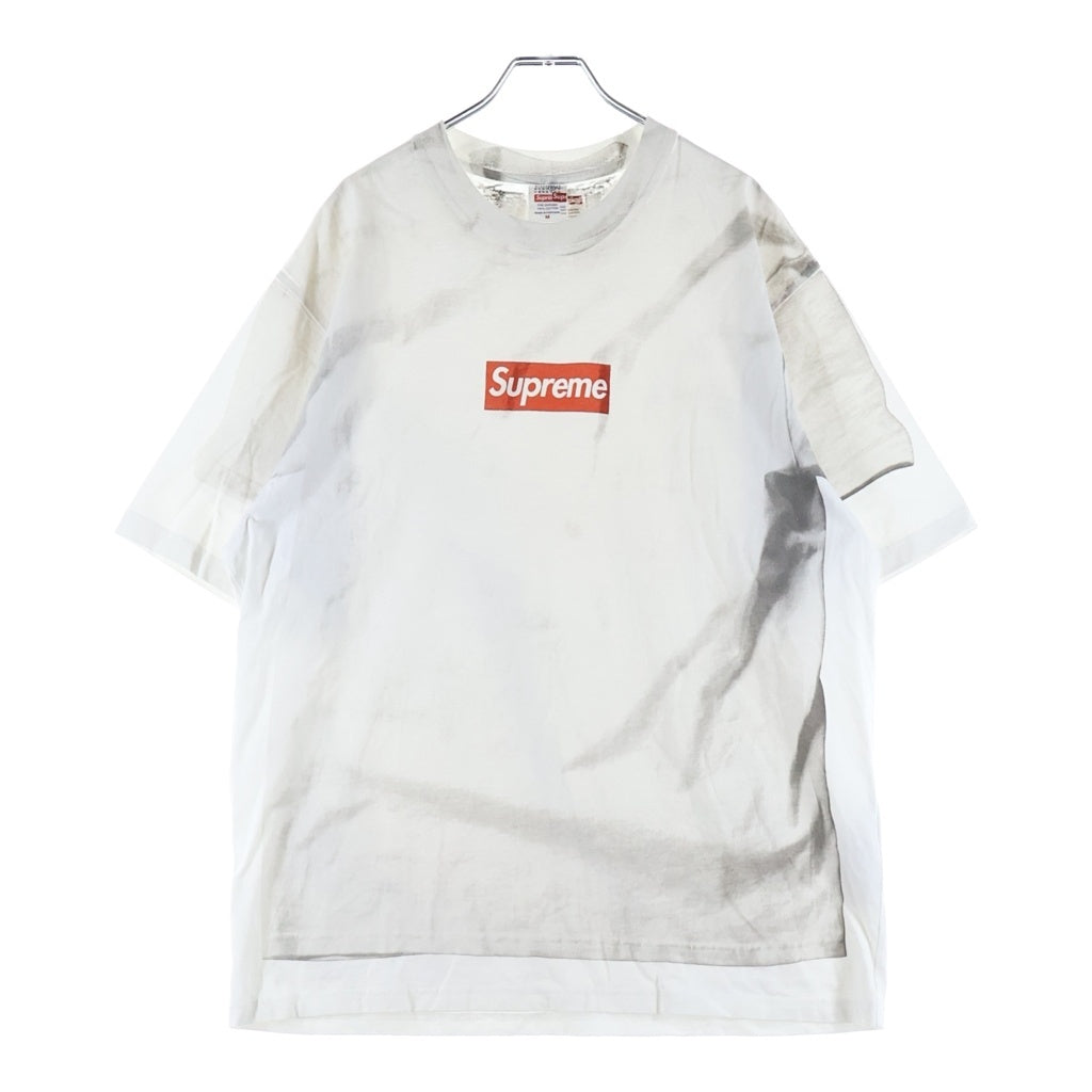SUPREME(シュプリーム) ×MM6 Maison Margiela Box Logo Tee メゾンマルジェラ ボックス ロゴ フロントロゴプリント ホワイト