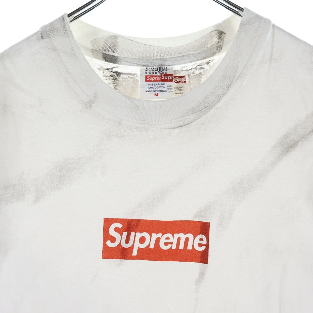 SUPREME(シュプリーム) ×MM6 Maison Margiela Box Logo Tee メゾンマルジェラ ボックス ロゴ フロントロゴプリント ホワイト