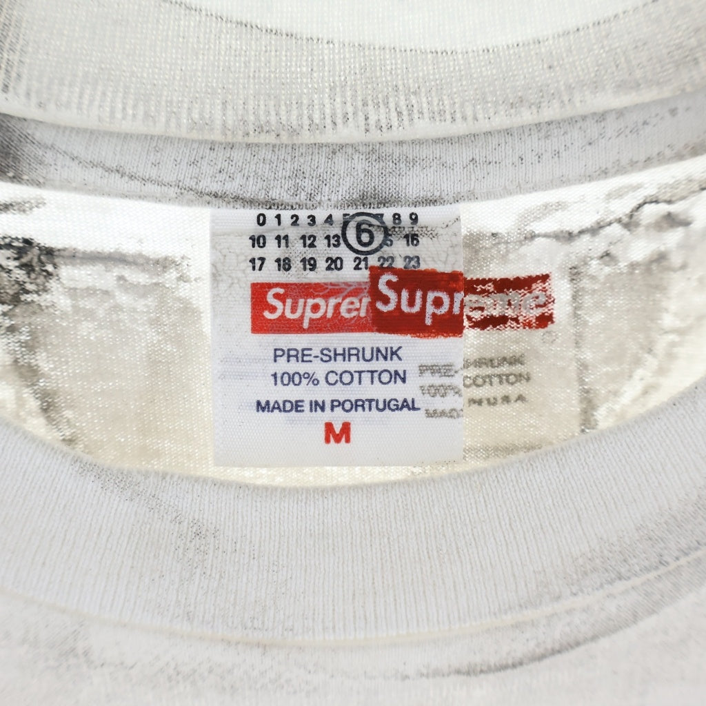 SUPREME(シュプリーム) ×MM6 Maison Margiela Box Logo Tee メゾンマルジェラ ボックス ロゴ フロントロゴプリント ホワイト