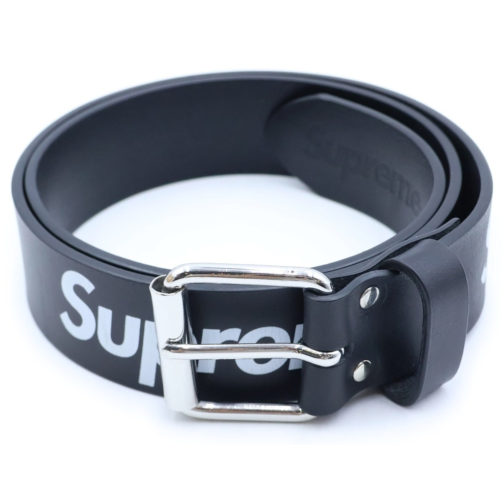 SUPREME(シュプリーム) 22SS Repeat Leather Belt リピート レザー ベルト ブラック