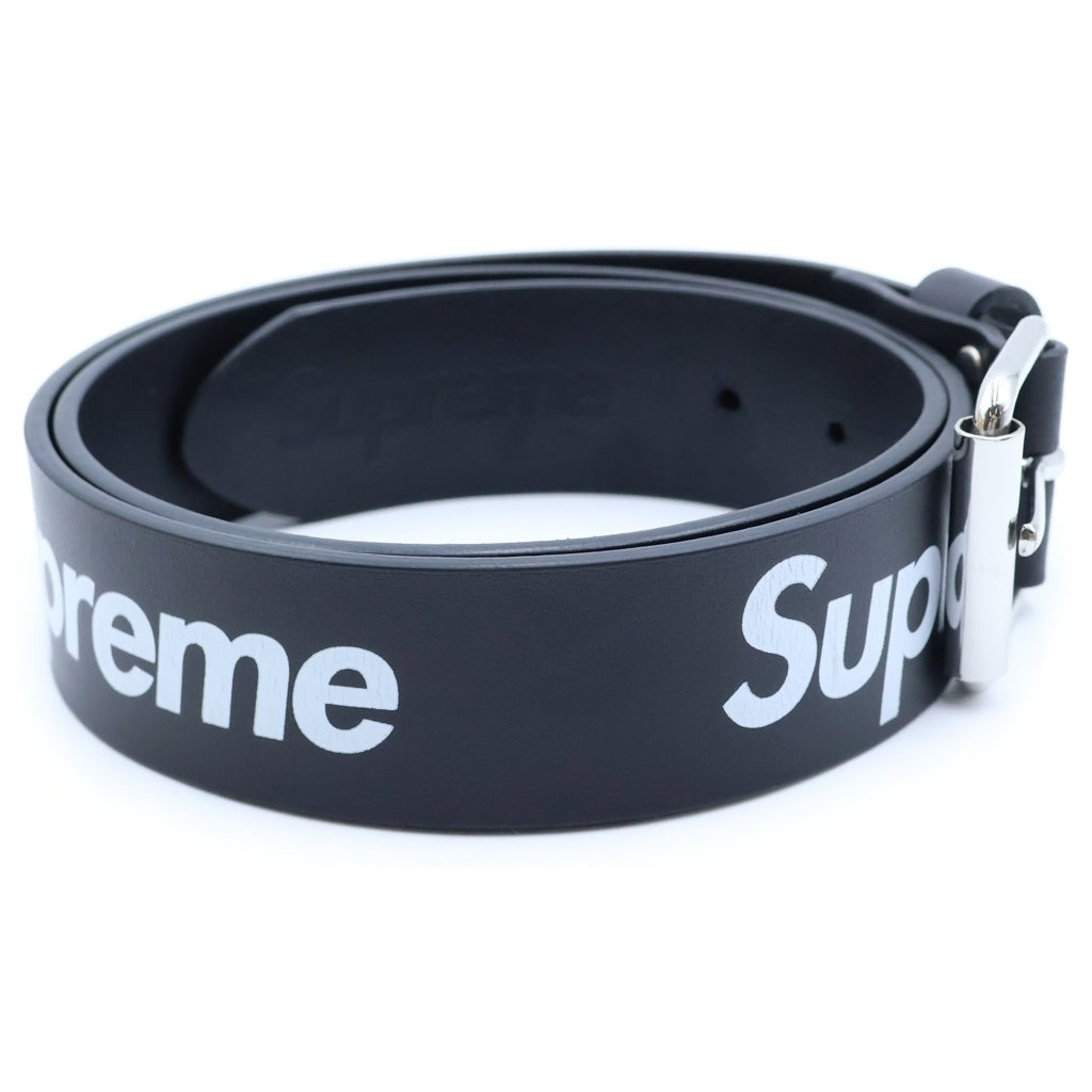 SUPREME(シュプリーム) 22SS Repeat Leather Belt リピート レザー ベルト ブラック