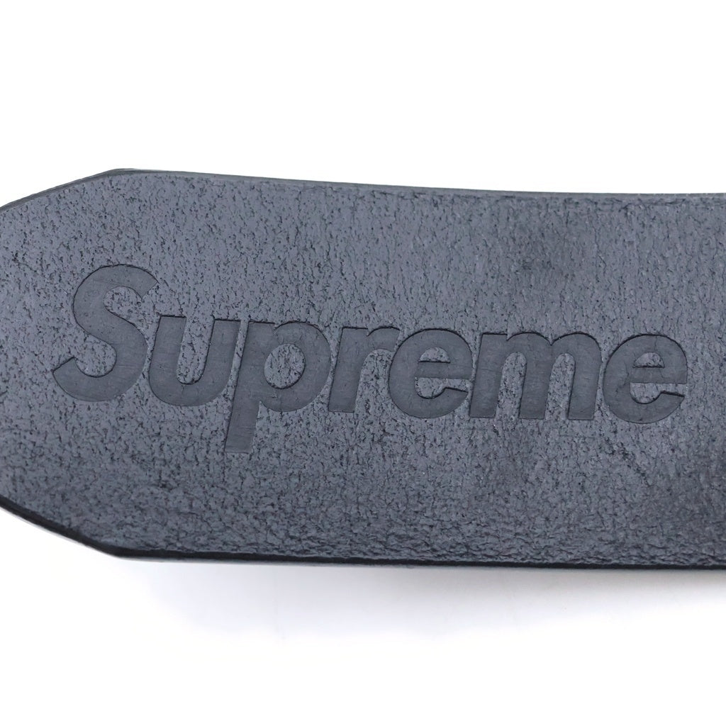 SUPREME(シュプリーム) 22SS Repeat Leather Belt リピート レザー ベルト ブラック