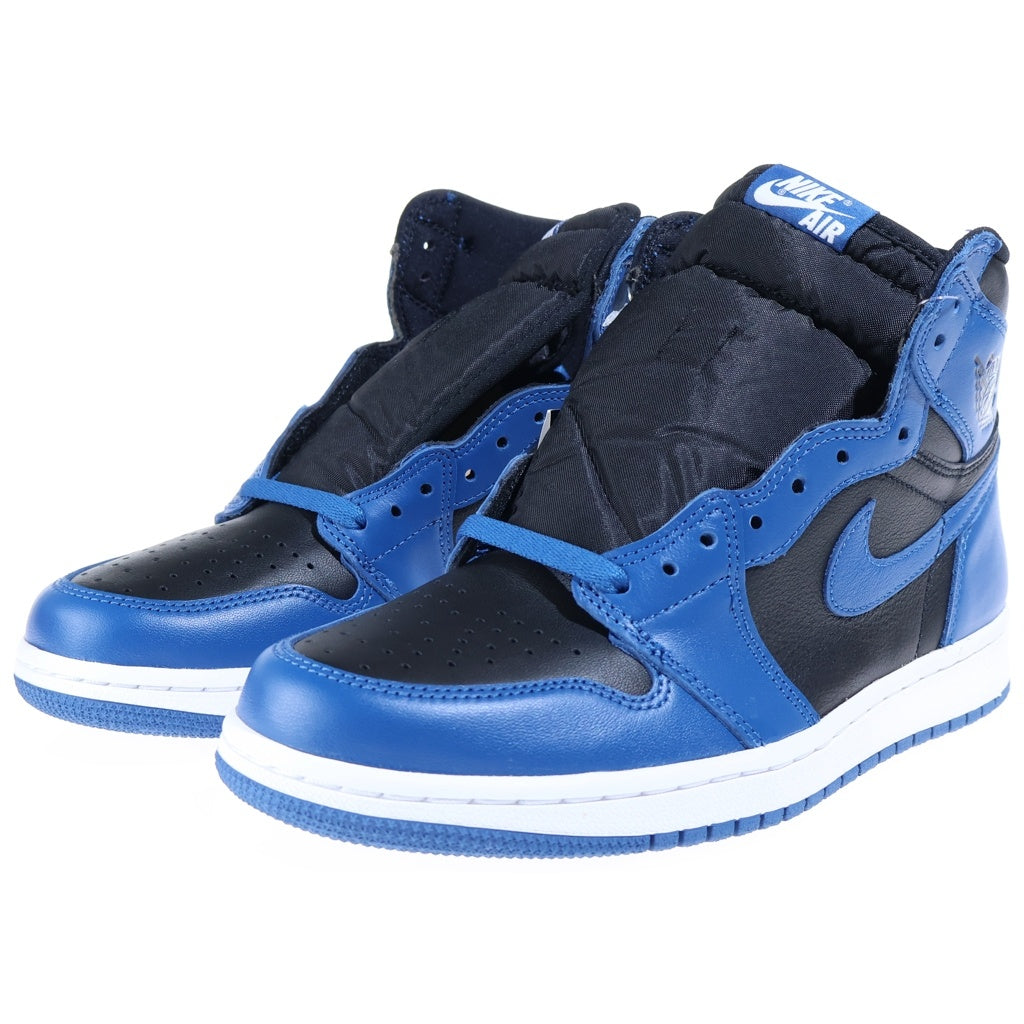 NIKE(ナイキ) AIR JORDAN 1 RETRO HIGH OG エアジョーダン1 レトロ ハイカットスニーカー ブラック/ブルー US8.5/26.5cm 555088-404
