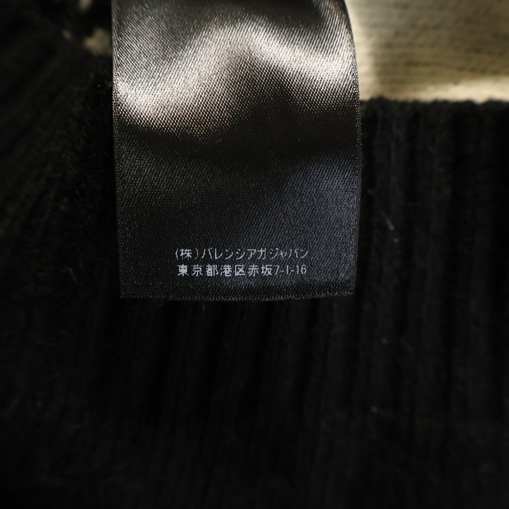 BALENCIAGA(バレンシアガ) ALLOVER LOGO SWEATER オールオーバー ロゴ 総柄 クルーネック ニット ブラック 555481T1471