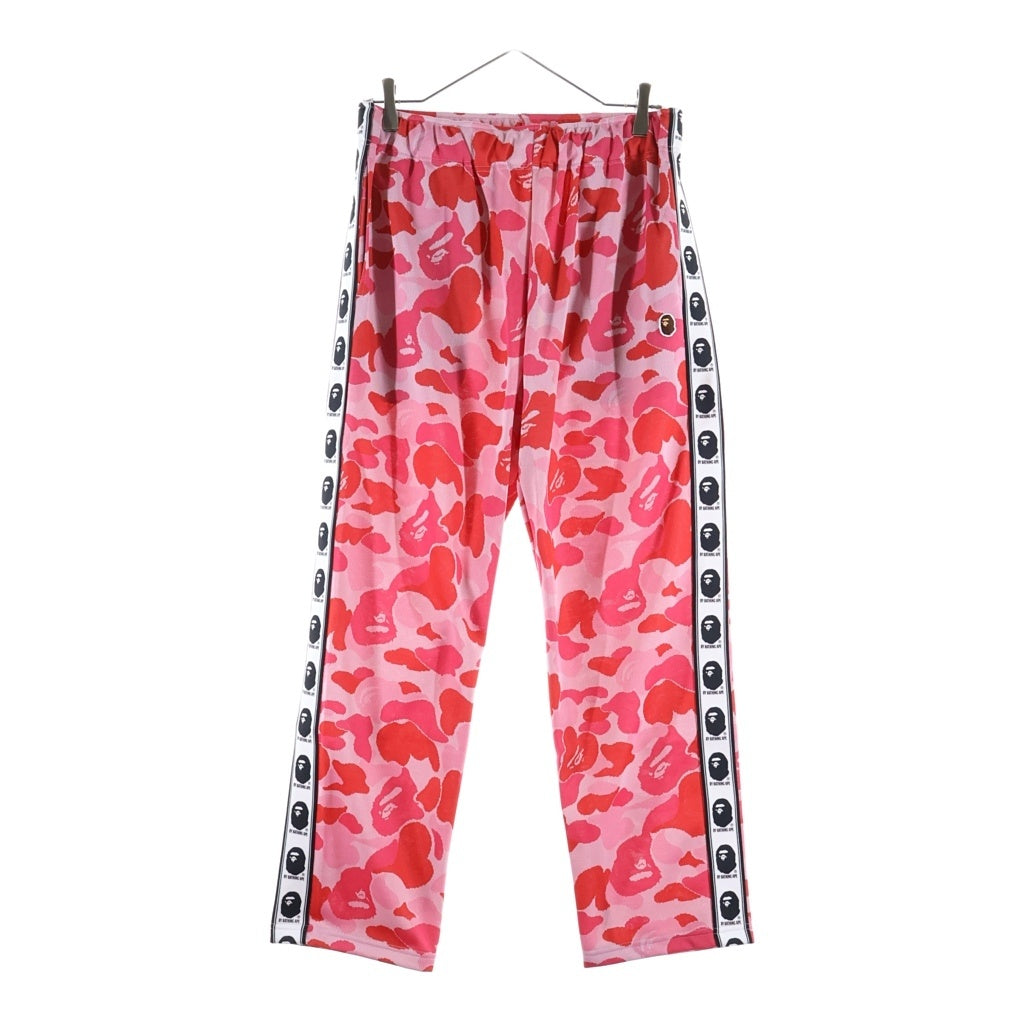 A BATHING APE(アベイシングエイプ) ABC CAMO RELAXED FIT TRACK PANTS カモ リラックス フィット パンツ ピンク 1L20152003