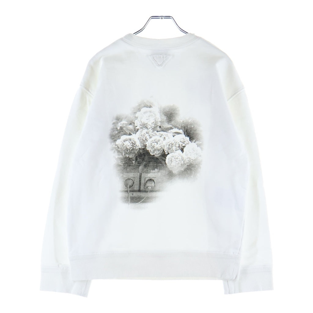 PRADA(プラダ) 22AW グラフィックプリント クルーネック スウェット トレーナー ホワイト ACS1 2022 530 レディース