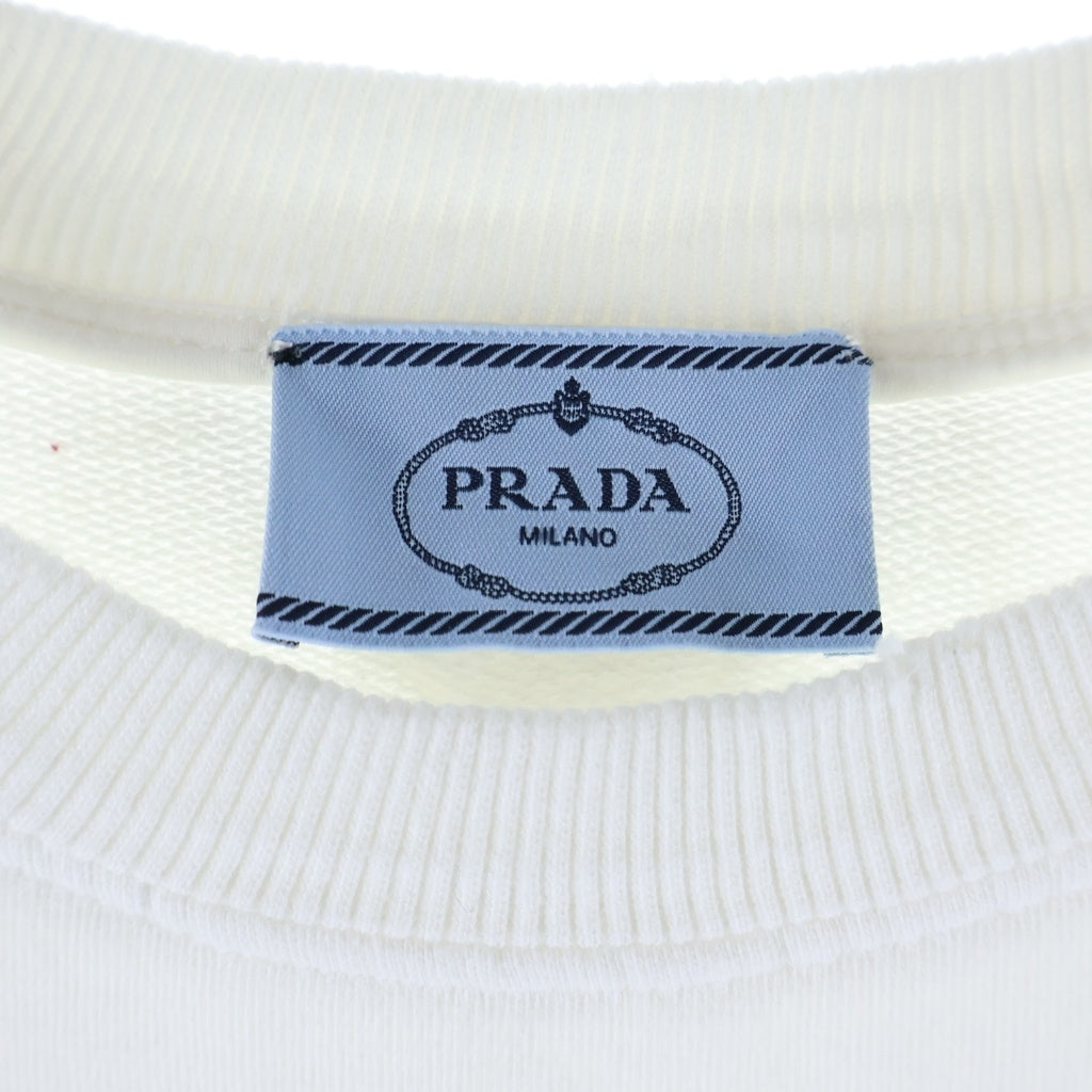 PRADA(プラダ) 22AW グラフィックプリント クルーネック スウェット トレーナー ホワイト ACS1 2022 530 レディース