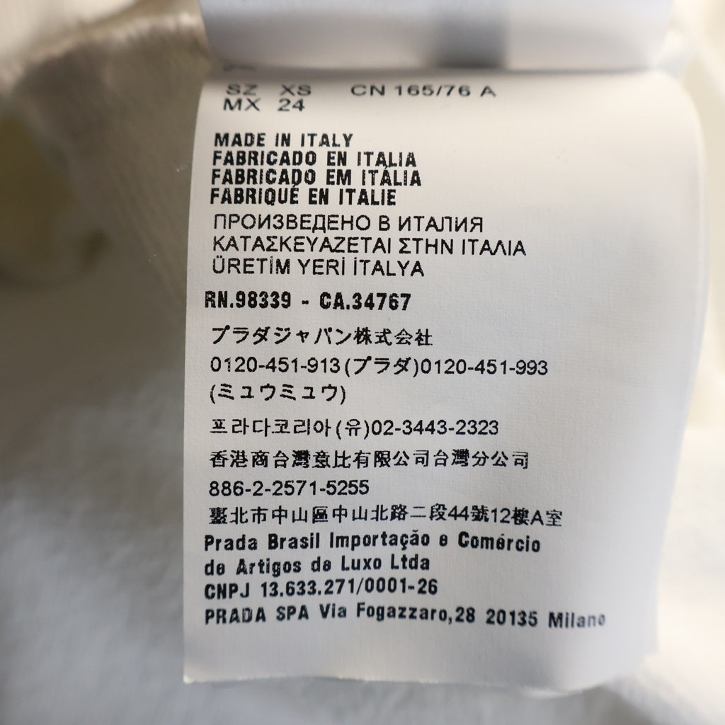 PRADA(プラダ) 22AW グラフィックプリント クルーネック スウェット トレーナー ホワイト ACS1 2022 530 レディース