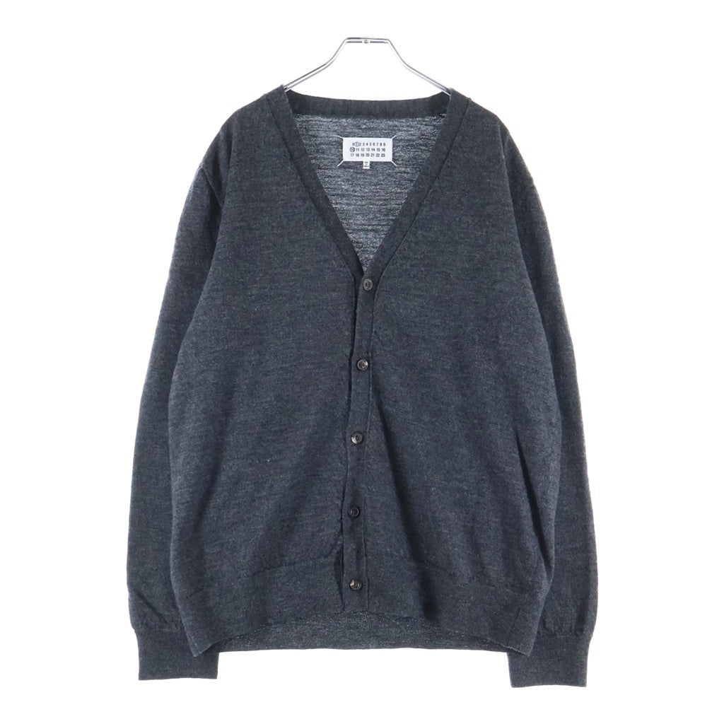 Maison Margiela(メゾンマルジェラ) 12G Elbow Patch Cardigan エルボーパッチ Vネック カーディガン グレー S50HP0012 M13062