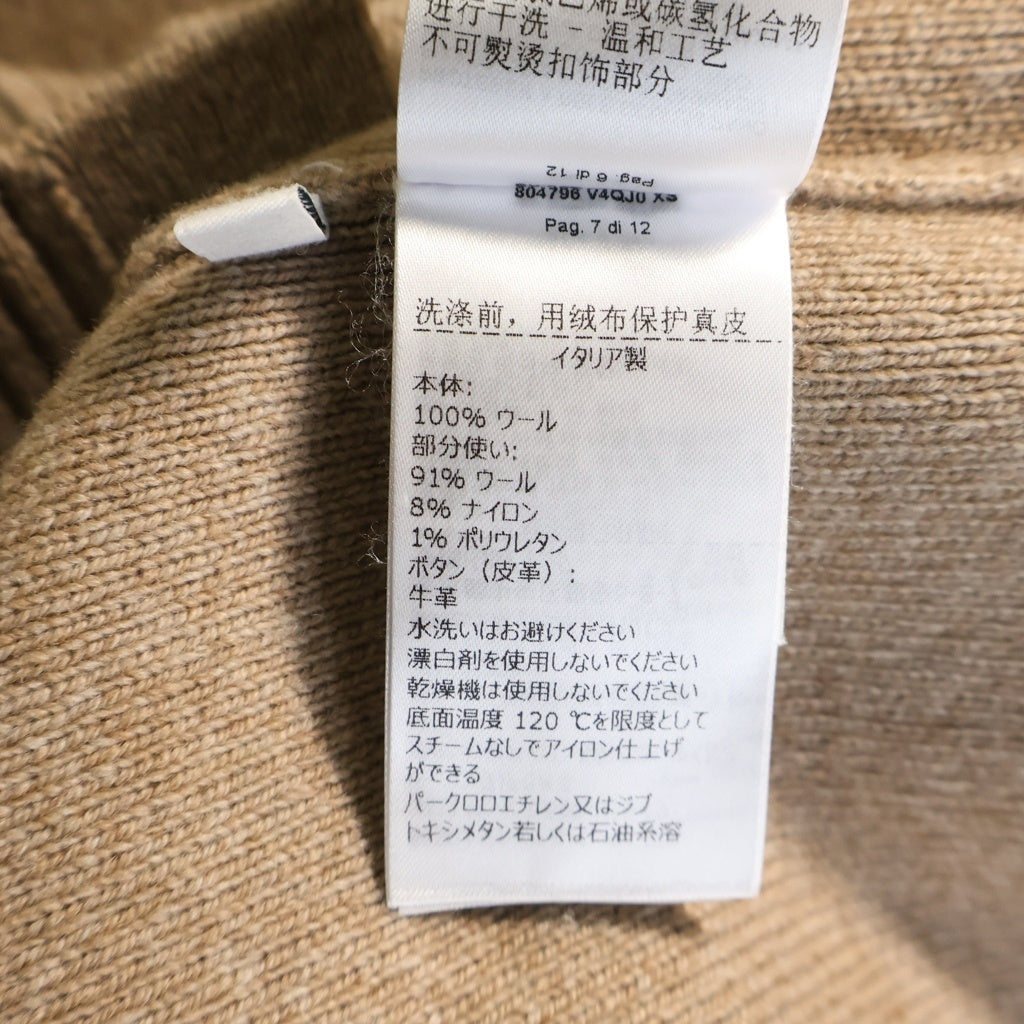 BOTTEGA VENETA(ボッテガヴェネタ) Compact Wool Cardigan コンパクト ウール カーディガン ベージュ 804796 V4QJ0 2166