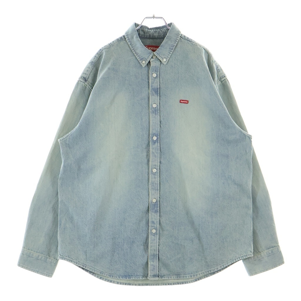 SUPREME(シュプリーム) 26AW SMALL BOX SHIRT スモール ボックスロゴ 長袖シャツ カットソー インディゴ
