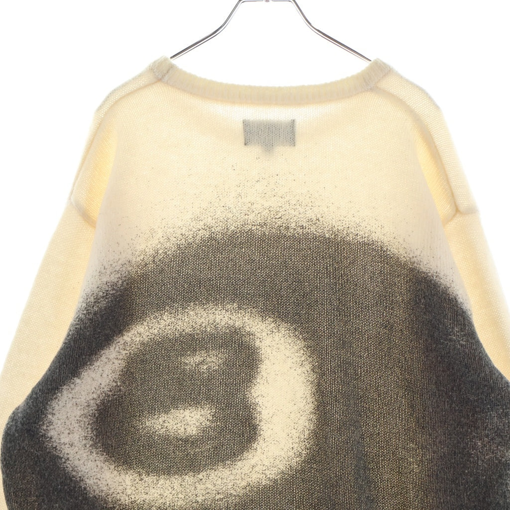 STUSSY(ステューシー) 22AW 8 Ball Spray Sweater 8ボール スプレー セーター ニット アイボリー