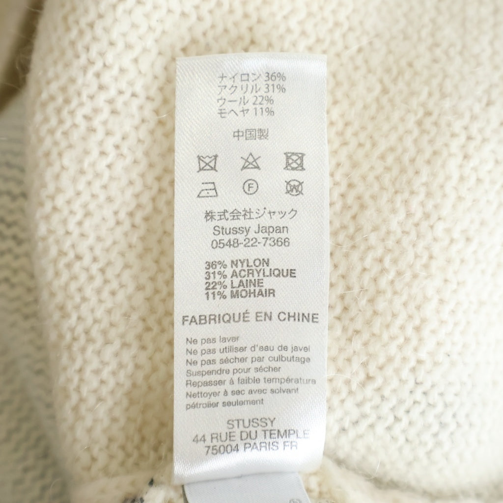 STUSSY(ステューシー) 22AW 8 Ball Spray Sweater 8ボール スプレー セーター ニット アイボリー