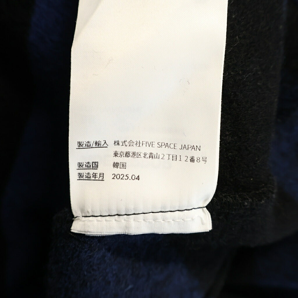 ADER ERROR(アーダーエラー) 20AW ウール ポロ襟 ボーダー 長袖ニット セーター ブルー/ブラック BO01FWPL010BL
