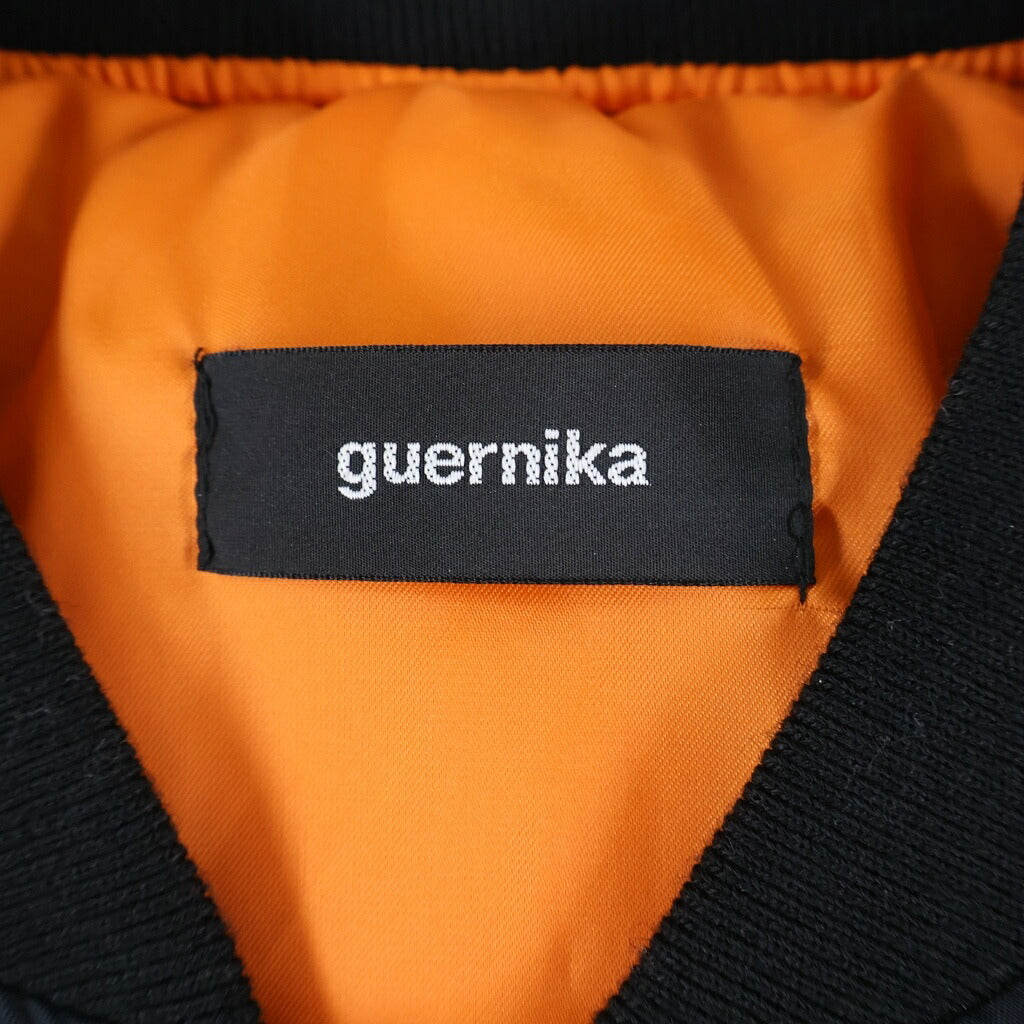 GUERNIKA(ゲルニカ) Duck MA-1 グラフィックワッペン ペイント ジャケット ブラック