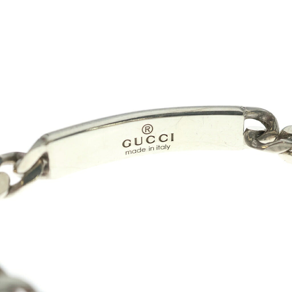 GUCCI(グッチ) ダイアゴナル インターロッキングG ブレスレット シルバー