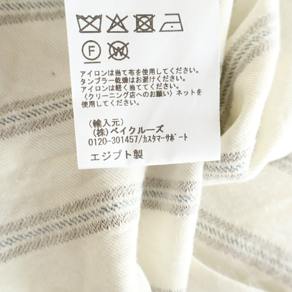 KITH(キス) 26SS TEXTURED STRIPE THOMPSON テクスチャードストライプ トンプソン キャンプカラー 半袖シャツ ホワイト