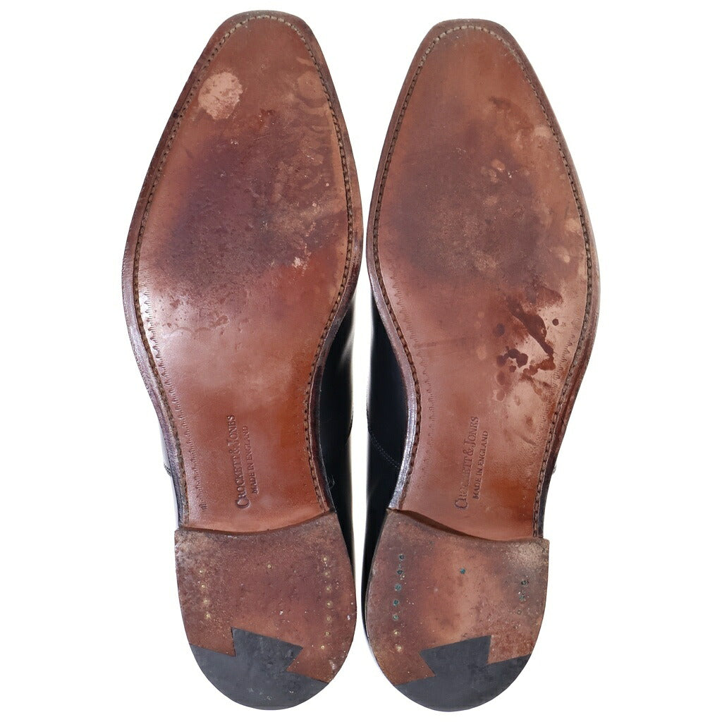 Crockett&Jones(クロケットアンドジョーンズ) HALLAM ハラム 5アイレット ストレートチップ レザー シューズ 革靴 ブラック 5057