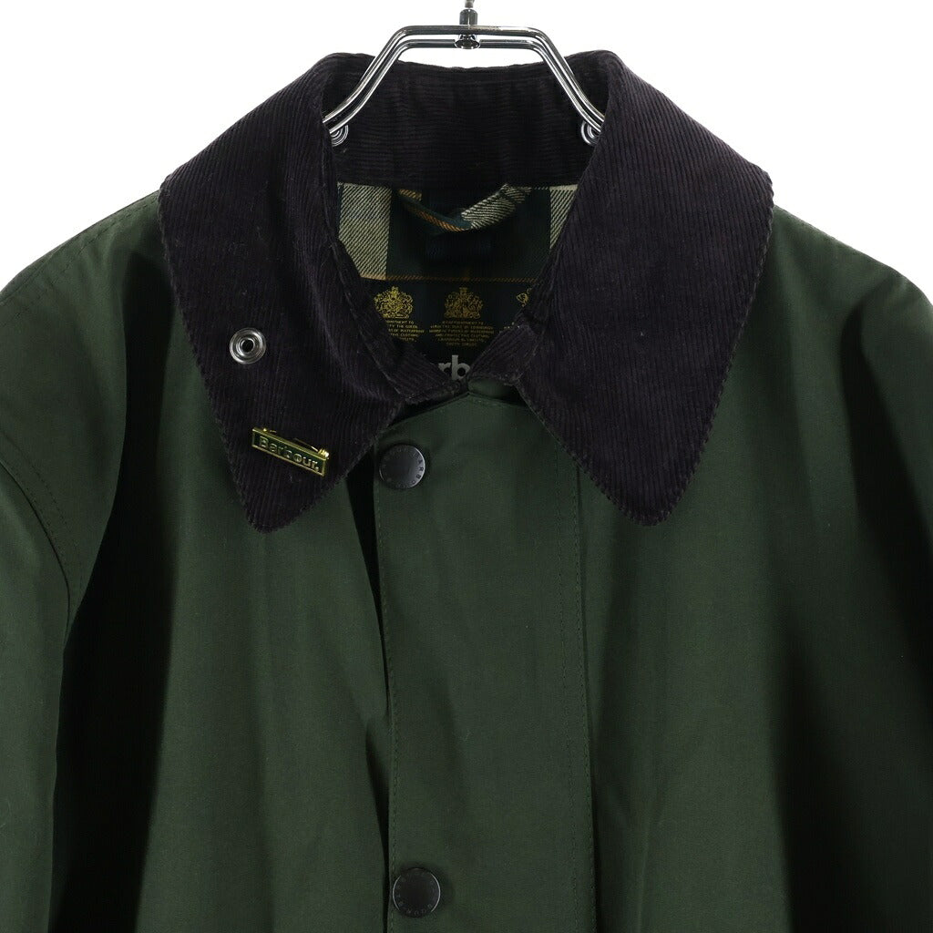 Barbour(バブアー) 17AW SL BORDER 2L Jacket スリムフィット ボーダー 襟コーデュロイ ジャケット カーキ MCA0441SG51