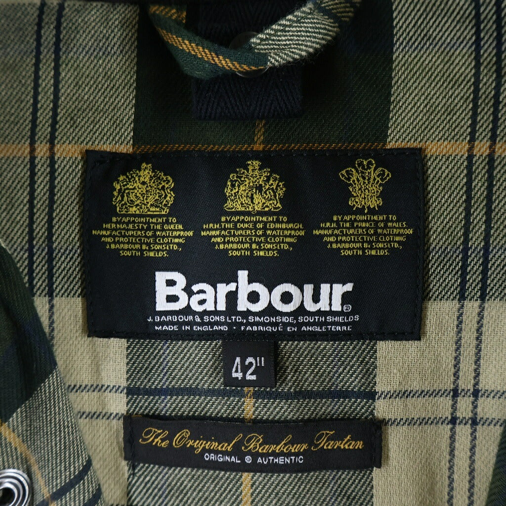 Barbour(バブアー) 17AW SL BORDER 2L Jacket スリムフィット ボーダー 襟コーデュロイ ジャケット カーキ MCA0441SG51