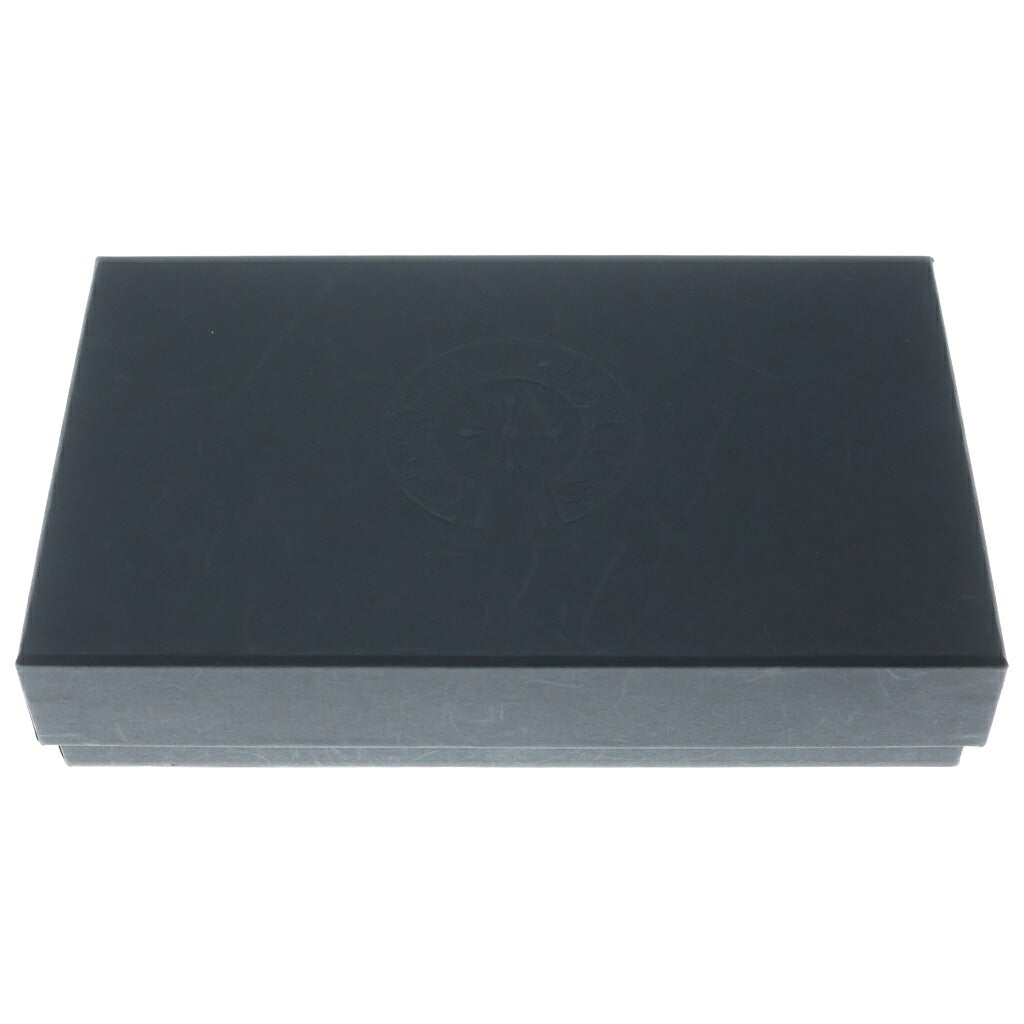 CHROME HEARTS(クロムハーツ) 3サイドジップ ウォレット ペーパーチェーン ベイビーファットクロス 財布 レザー ブラック