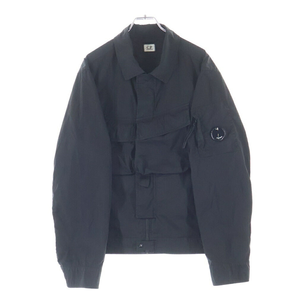 C.P. Company(シーピーカンパニー) Heavy Chrome-R Zipped Lens Overshirt ヘヴィ クロームアール ジップト レンズ オーバーシャツ ナイロンジャケット ブラック 20CMOS059A-110535G