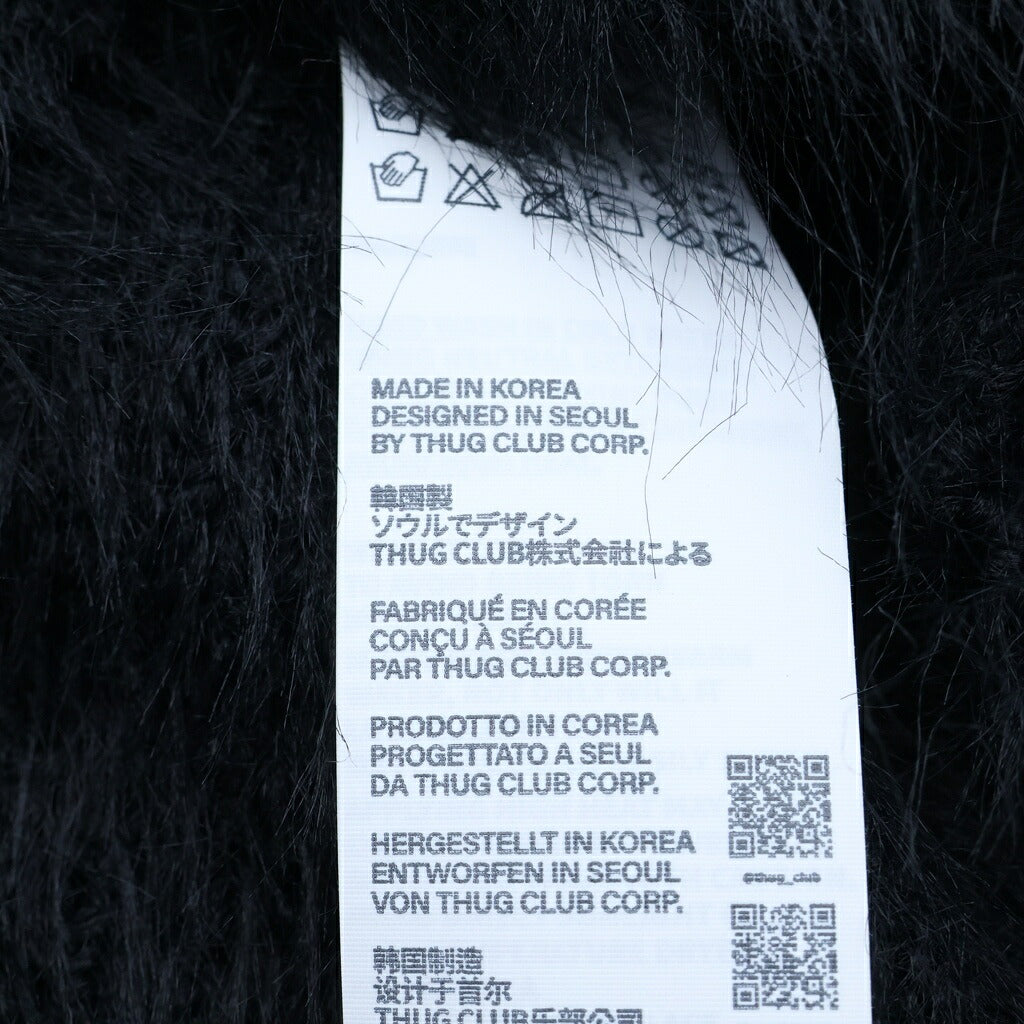 THUG CLUB(サグクラブ) Chimera Beanie キメラ ビーニー ニット帽 帽子 ブラック TC24AC2402
