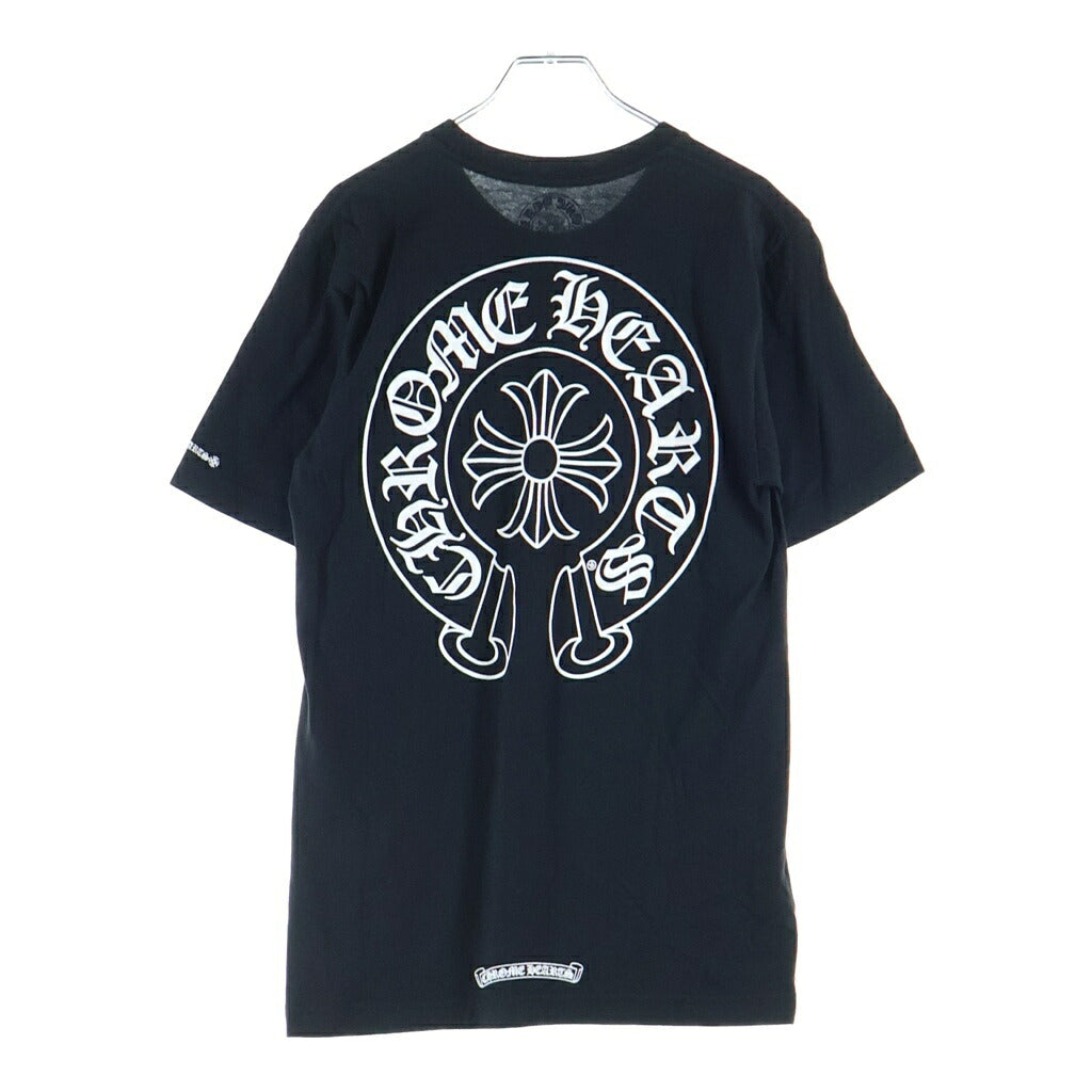 CHROME HEARTS(クロムハーツ) HORSESHOE S/S TEE ホースシュープリント ポケット半袖Tシャツ カットソー ブラック