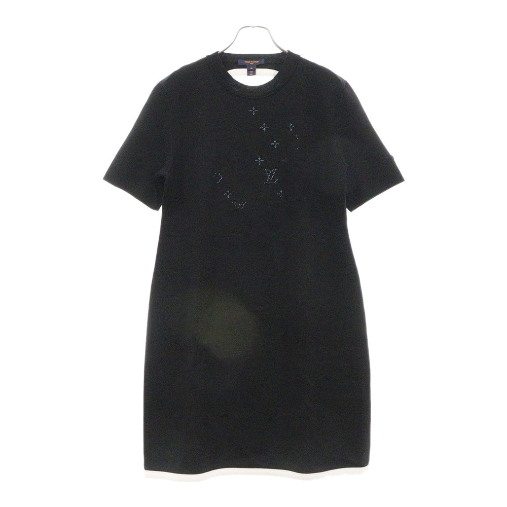 LOUIS VUITTON(ルイヴィトン) モノグラム 半袖ニットワンピース ブラック RW222J レディース