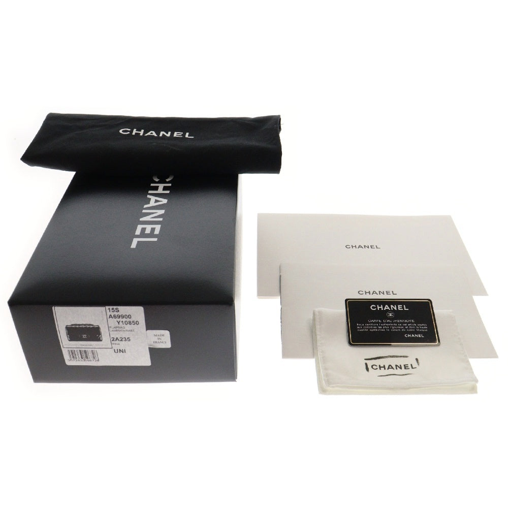 CHANEL(シャネル) シェブロン20 Vステッチ チェーンショルダーバッグ ピンク ラムスキン ゴールド金具