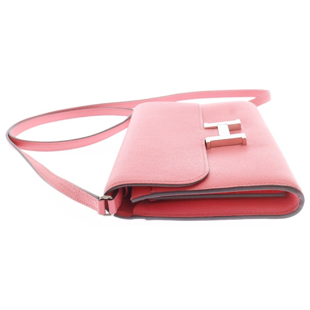HERMES(エルメス) コンスタンストゥーゴー ローズアザレ エバーカラー SV金具 Y刻印 ロングウォレット ショルダーウォレット ピンク