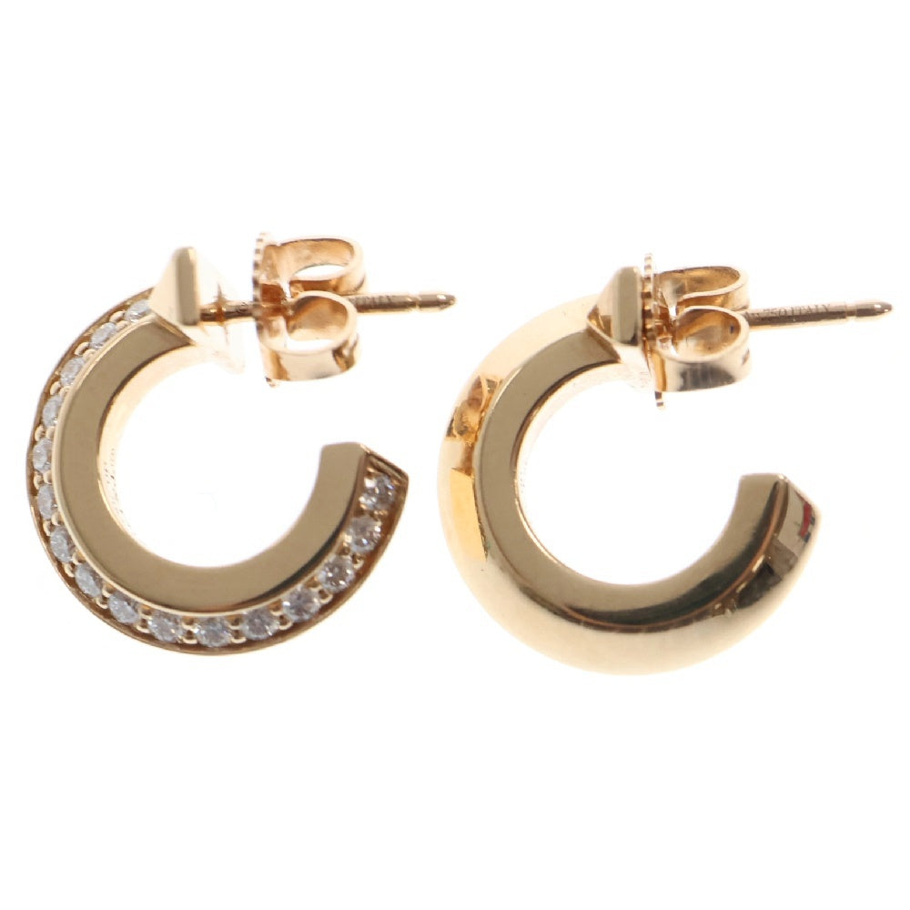 TIFFANY&Co(ティファニー) Tワン フープ ピアス ダイヤモンド Au750 PG ピンクゴールド d0.20ct K18 ジュエリー