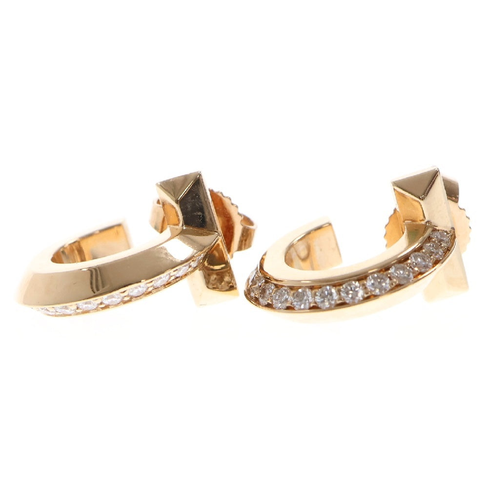 TIFFANY&Co(ティファニー) Tワン フープ ピアス ダイヤモンド Au750 PG ピンクゴールド d0.20ct K18 ジュエリー