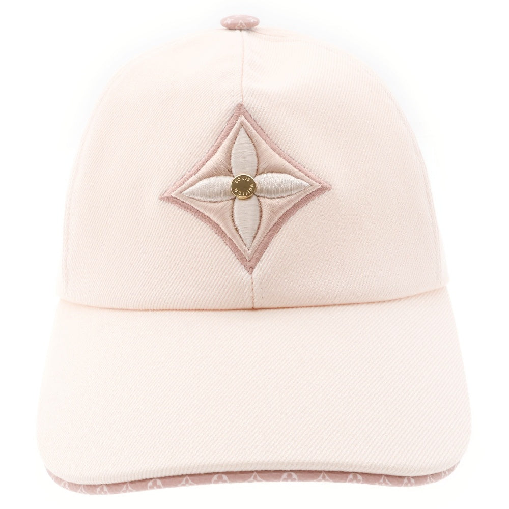 LOUIS VUITTON(ルイヴィトン) モノグラムフラワー エンブロイダリー ベースボールキャップ コットン M77808 帽子