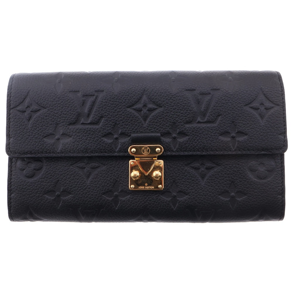LOUIS VUITTON(ルイヴィトン) モノグラムアンプラント ポルトフォイユ・サラ メティス ノワール M82638 ICタイプ 長財布 ロングウォレット ブラック ゴールド金具