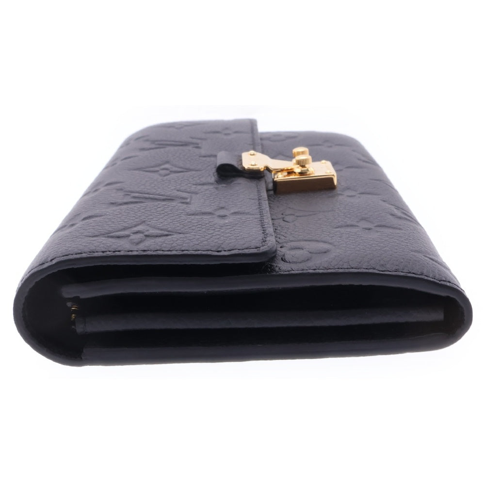 LOUIS VUITTON(ルイヴィトン) モノグラムアンプラント ポルトフォイユ・サラ メティス ノワール M82638 ICタイプ 長財布 ロングウォレット ブラック ゴールド金具