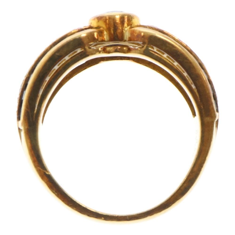 Van Cleef & Arpels(ヴァンクリーフアンドアーペル) ヴィンテージ サファイア ダイヤ リング 18KT S2.0ct イエローゴールド 指輪 ジュエリー