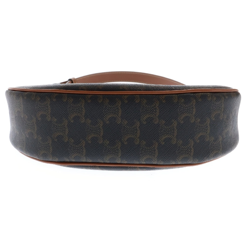 CELINE(セリーヌ) アヴァ トリオンフ ワンショルダーバッグ ゴールド金具 ブラウン レザー ハンドバッグ