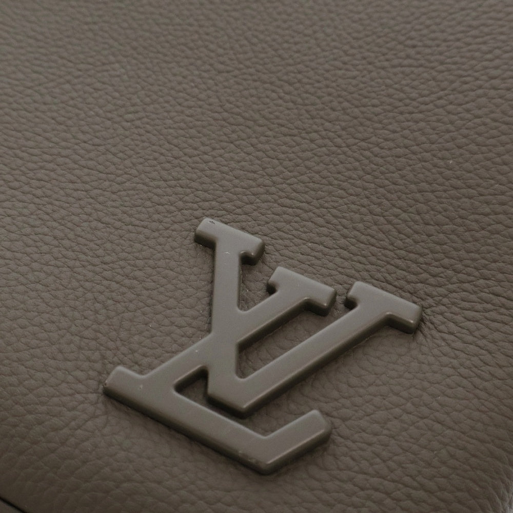 LOUIS VUITTON(ルイヴィトン) アエログラム テイクオフポーチ カーキ レザー M81735 クラッチバッグ セカンドバッグ